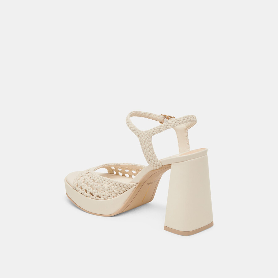 peyten heels creme woven stella