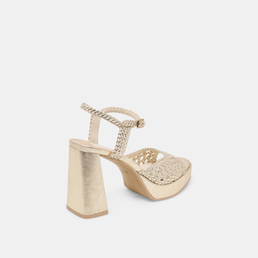 peyten heels hellgold gewebt stella