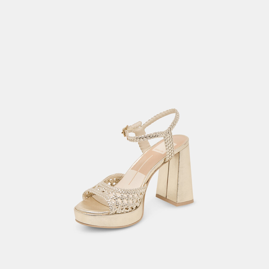peyten heels hellgold gewebt stella