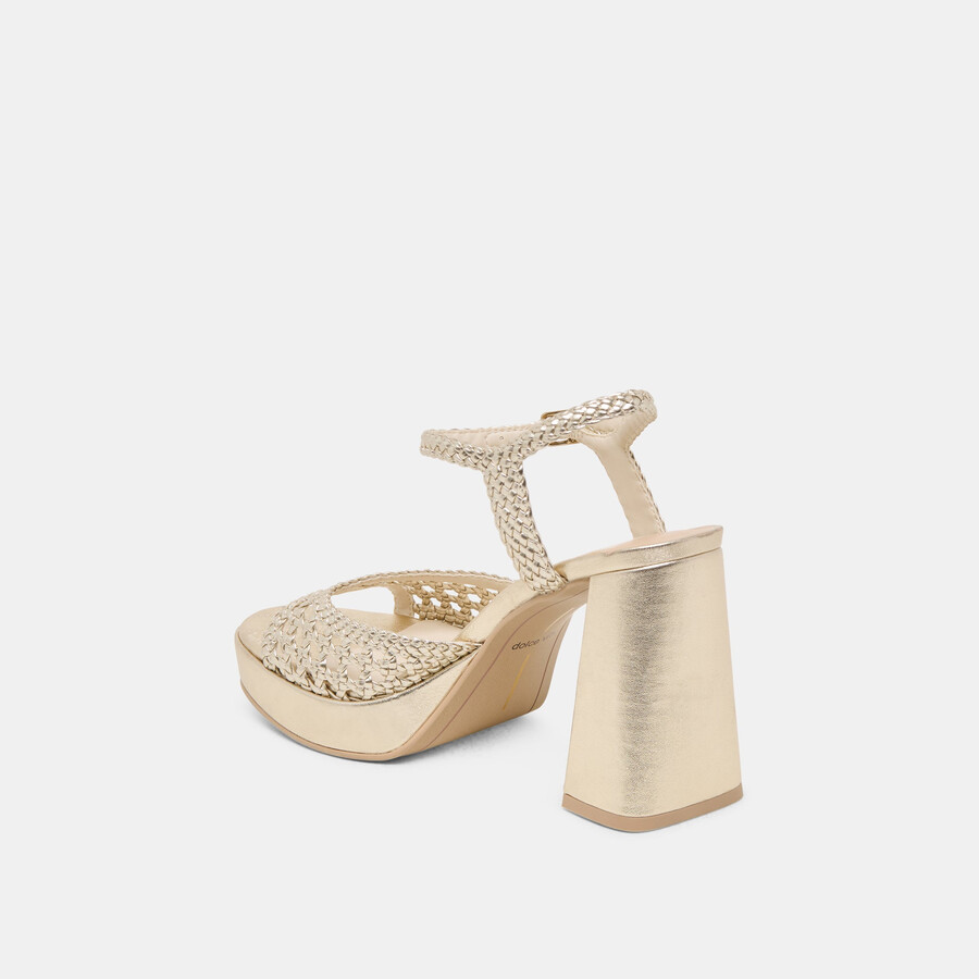 peyten heels hellgold gewebt stella