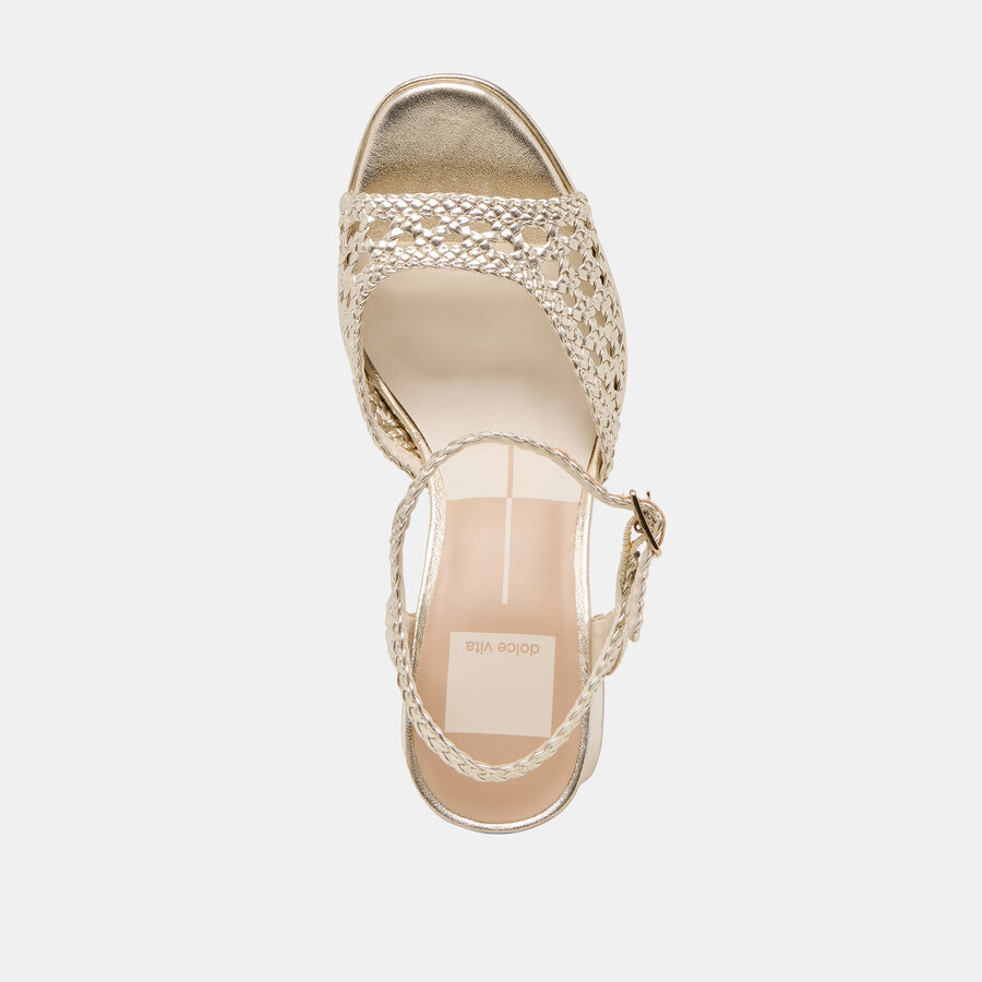 peyten heels hellgold gewebt stella
