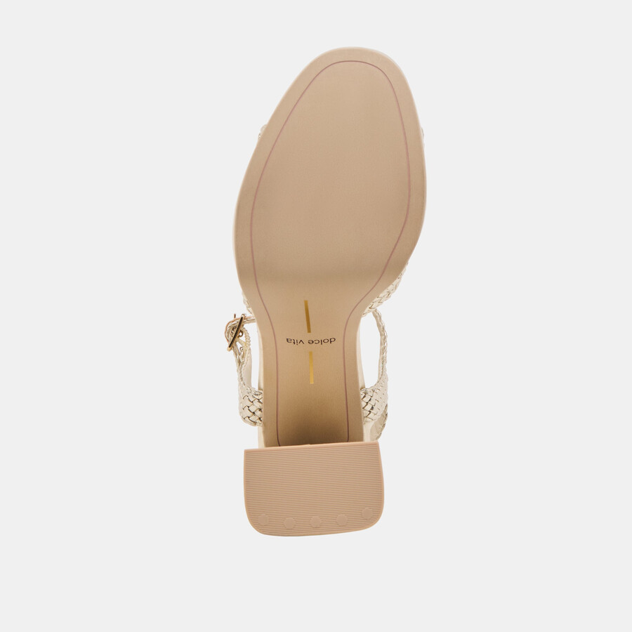 peyten heels hellgold gewebt stella