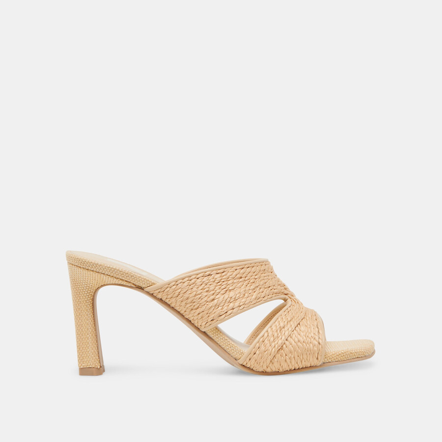 gitel heels hellbraunes naturraffia