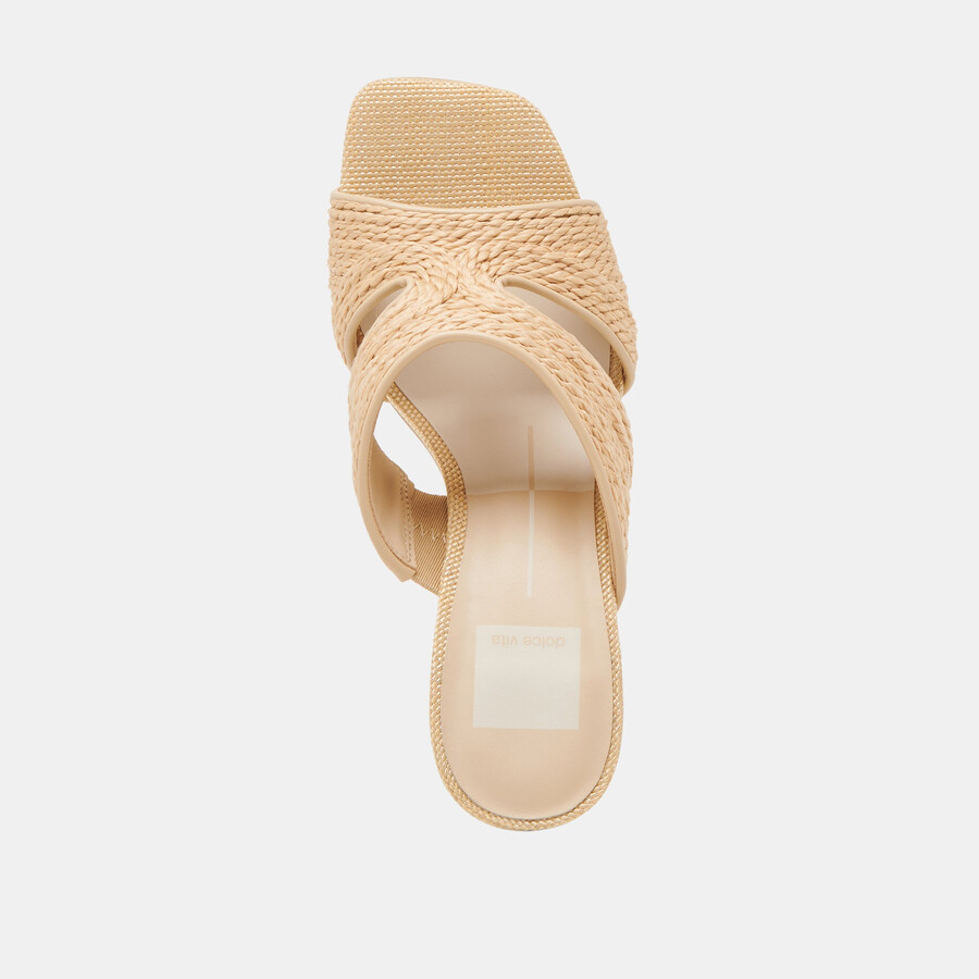 gitel heels hellbraunes naturraffia