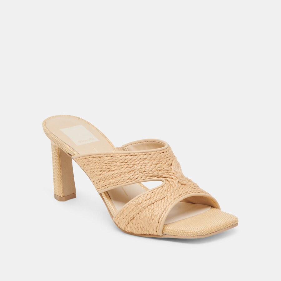 gitel heels hellbraunes naturraffia