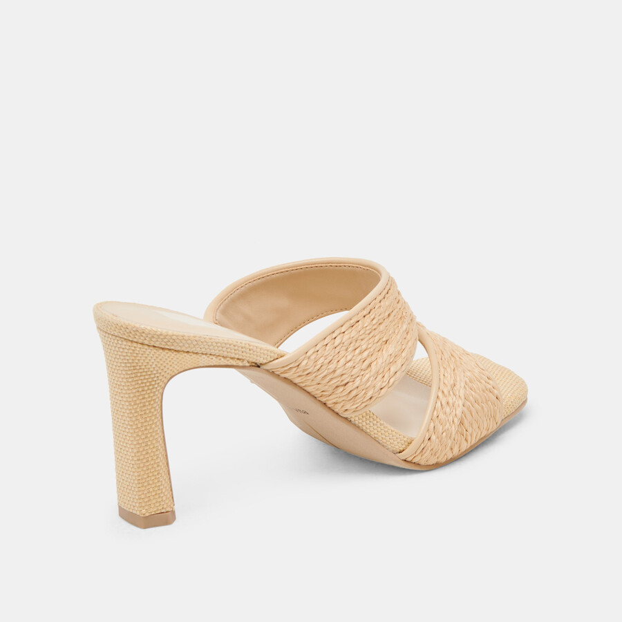 gitel heels hellbraunes naturraffia