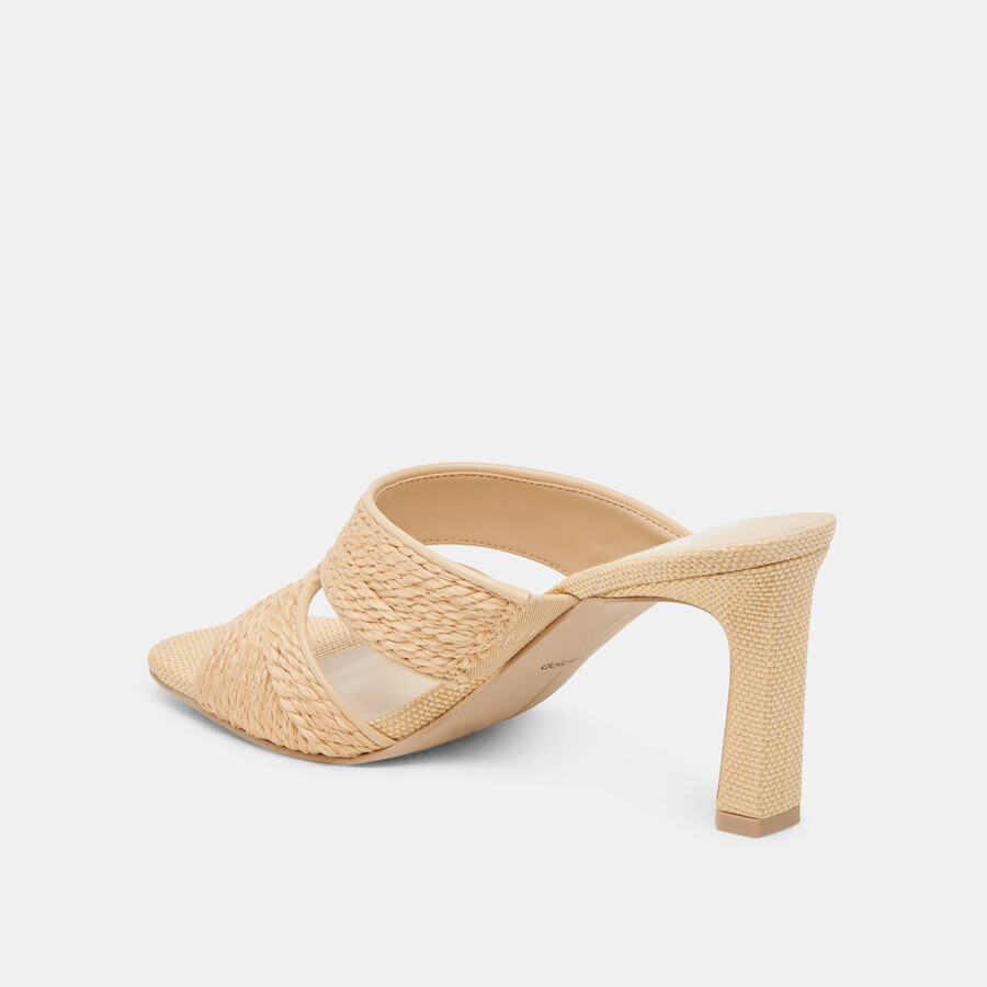 gitel heels hellbraunes naturraffia