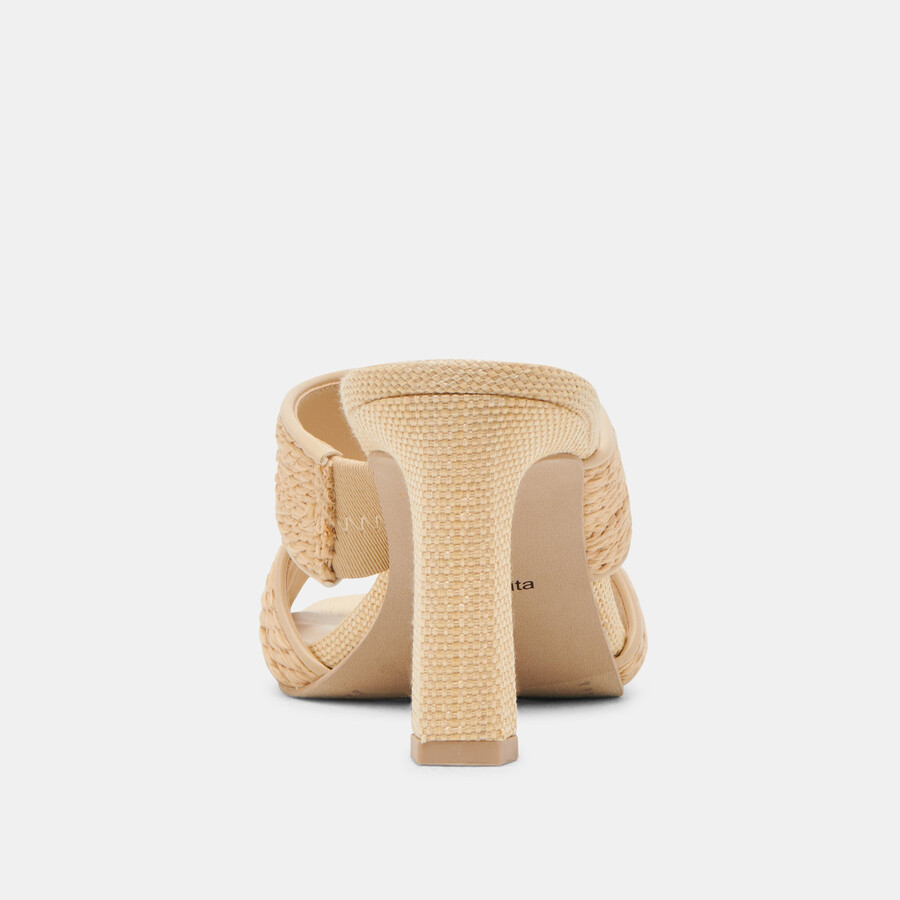 gitel heels hellbraunes naturraffia