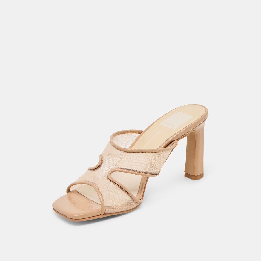 gitel heels hellbraunes mesh