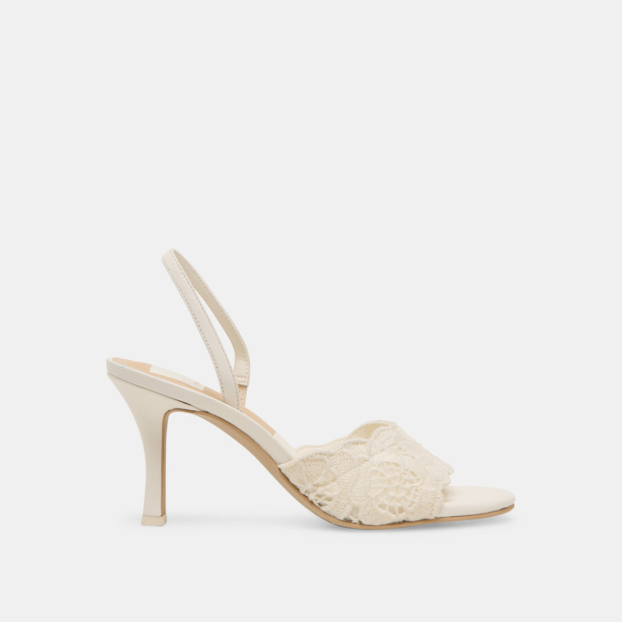 larra heels weiß häkel
