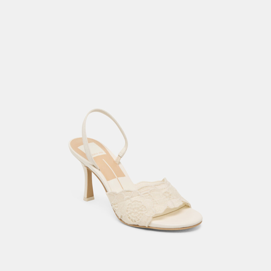 larra heels weiß häkel