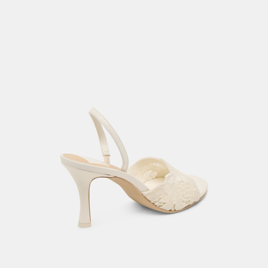 larra heels weiß häkel