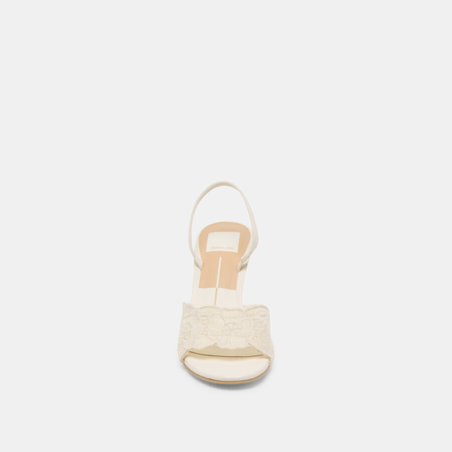 larra heels weiß häkel