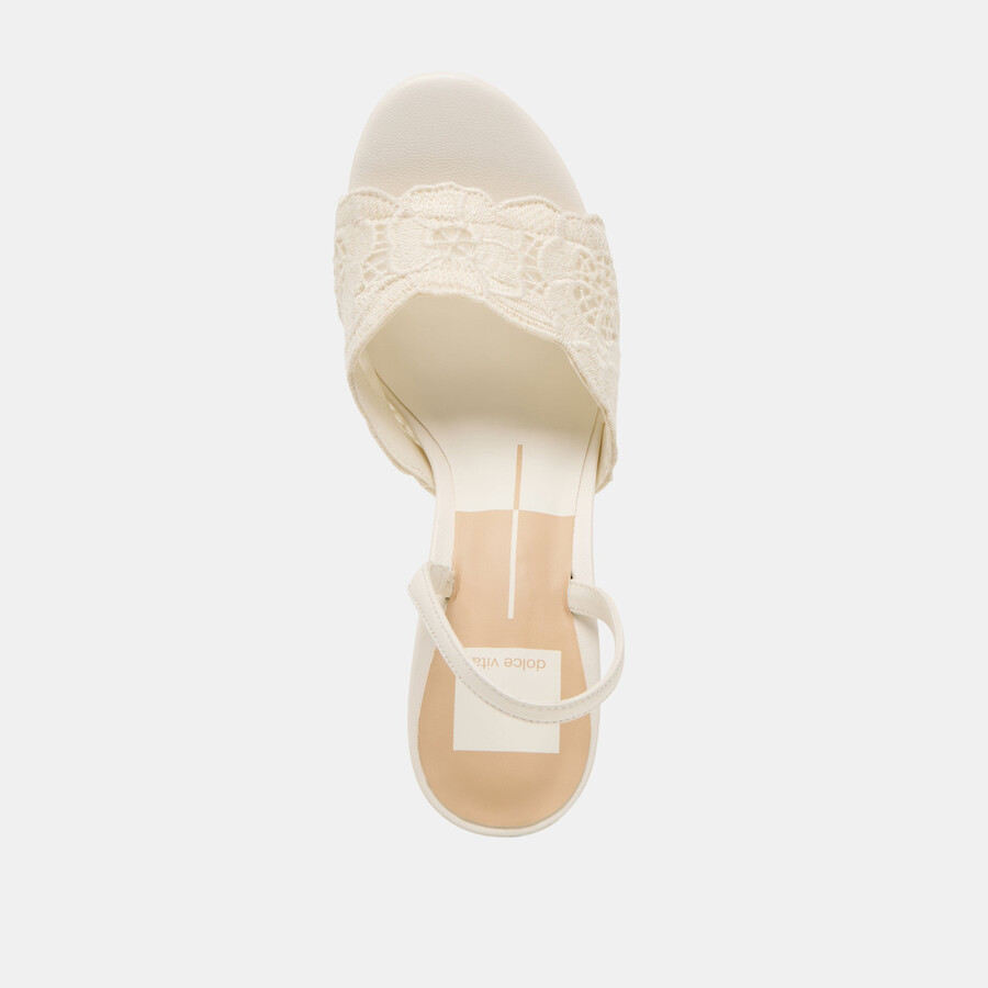larra heels weiß häkel