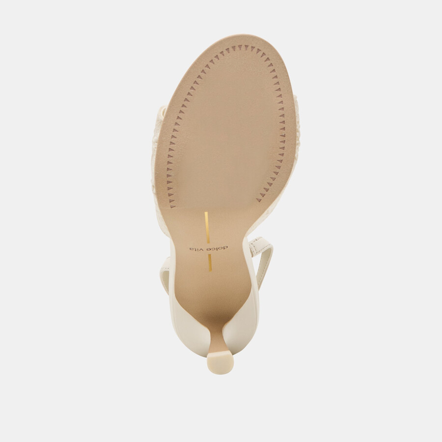 larra heels weiß häkel