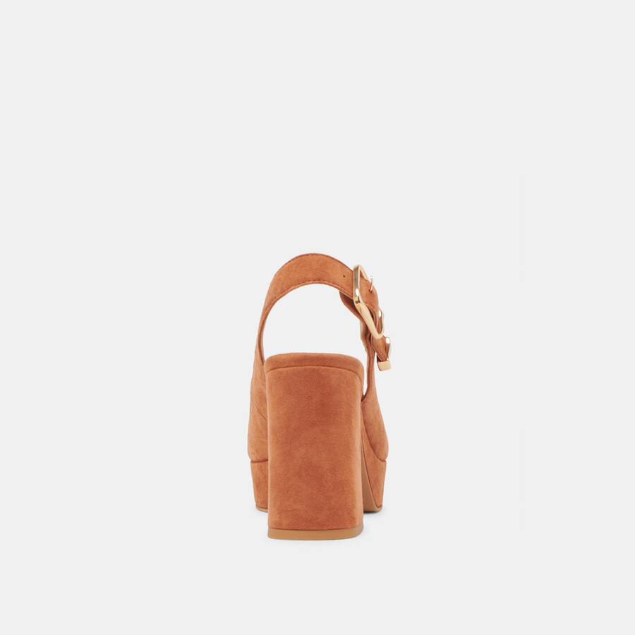 flores heels karamellfarbenes wildleder