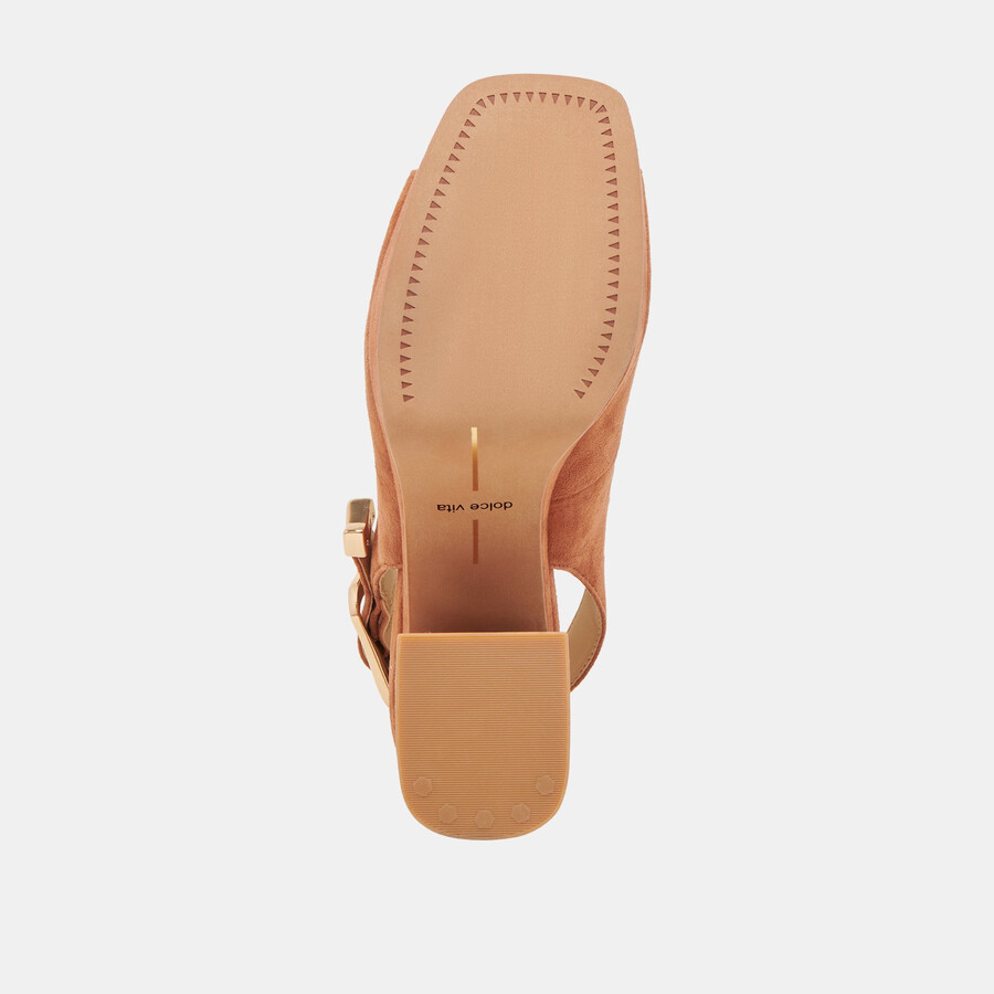 flores heels karamellfarbenes wildleder