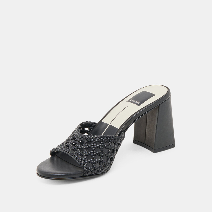 margoe heels schwarz gewebt stella