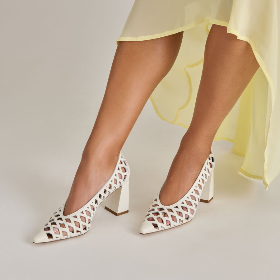 tanya heels aus gewebtem leder