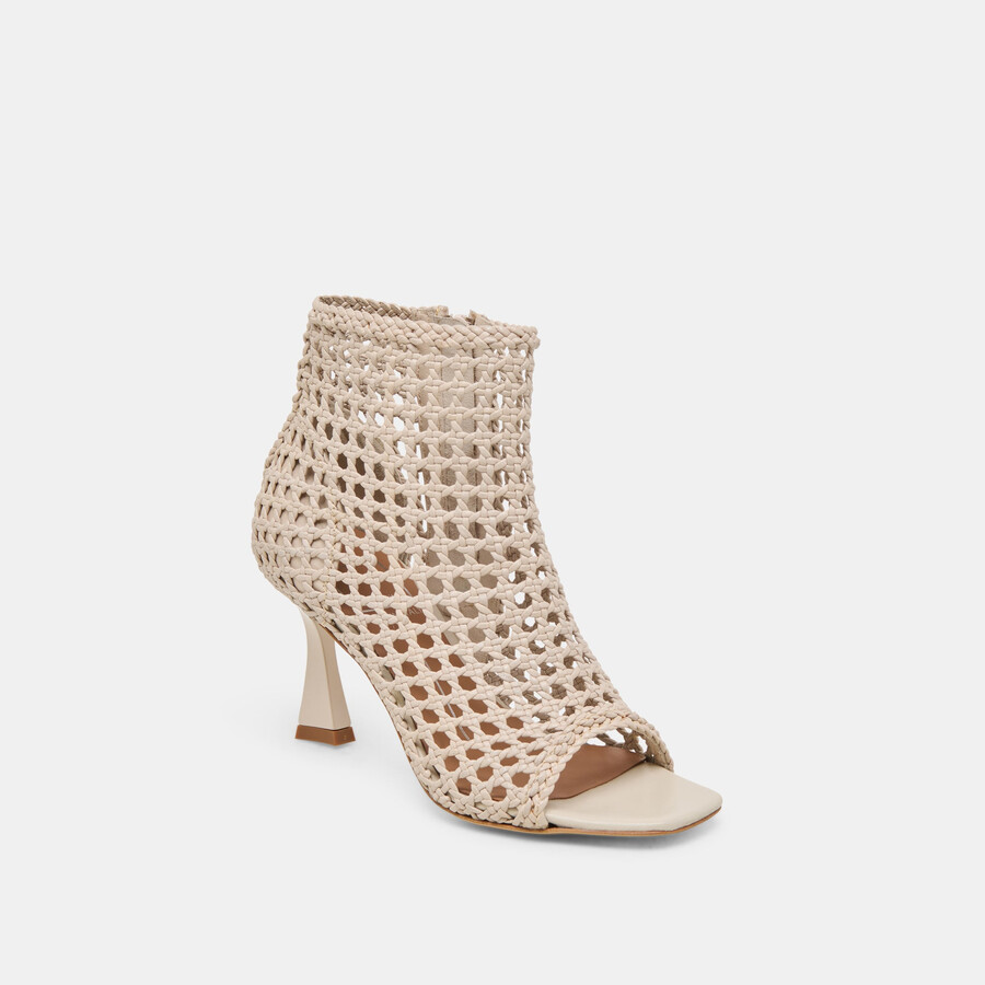 quin heels knochengewebtes leder