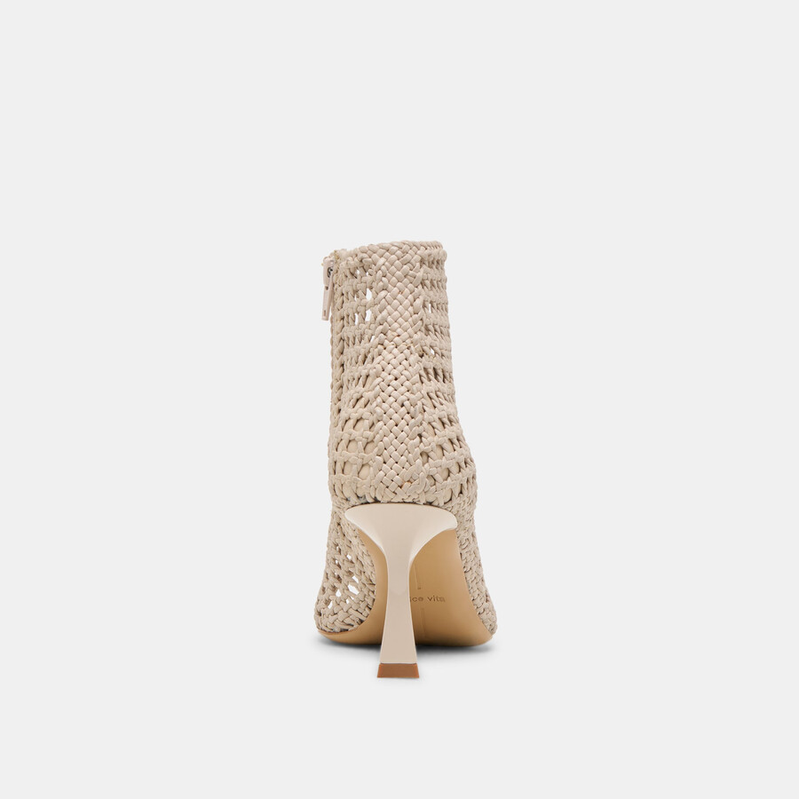 quin heels knochengewebtes leder