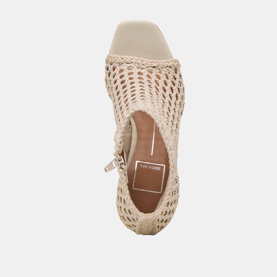 quin heels knochengewebtes leder