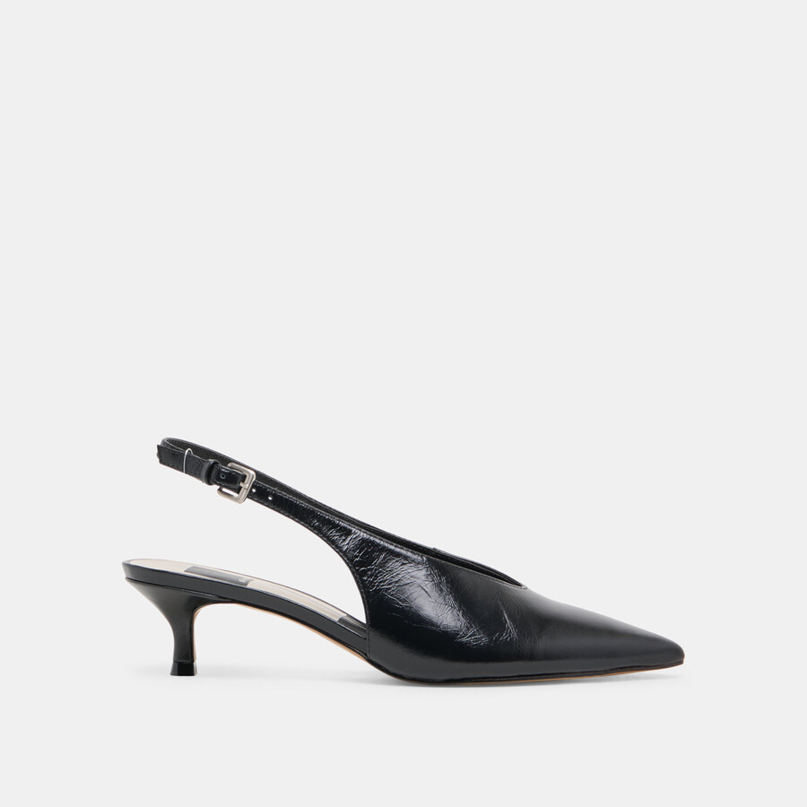 alenna heels midnight crinkle lackleder