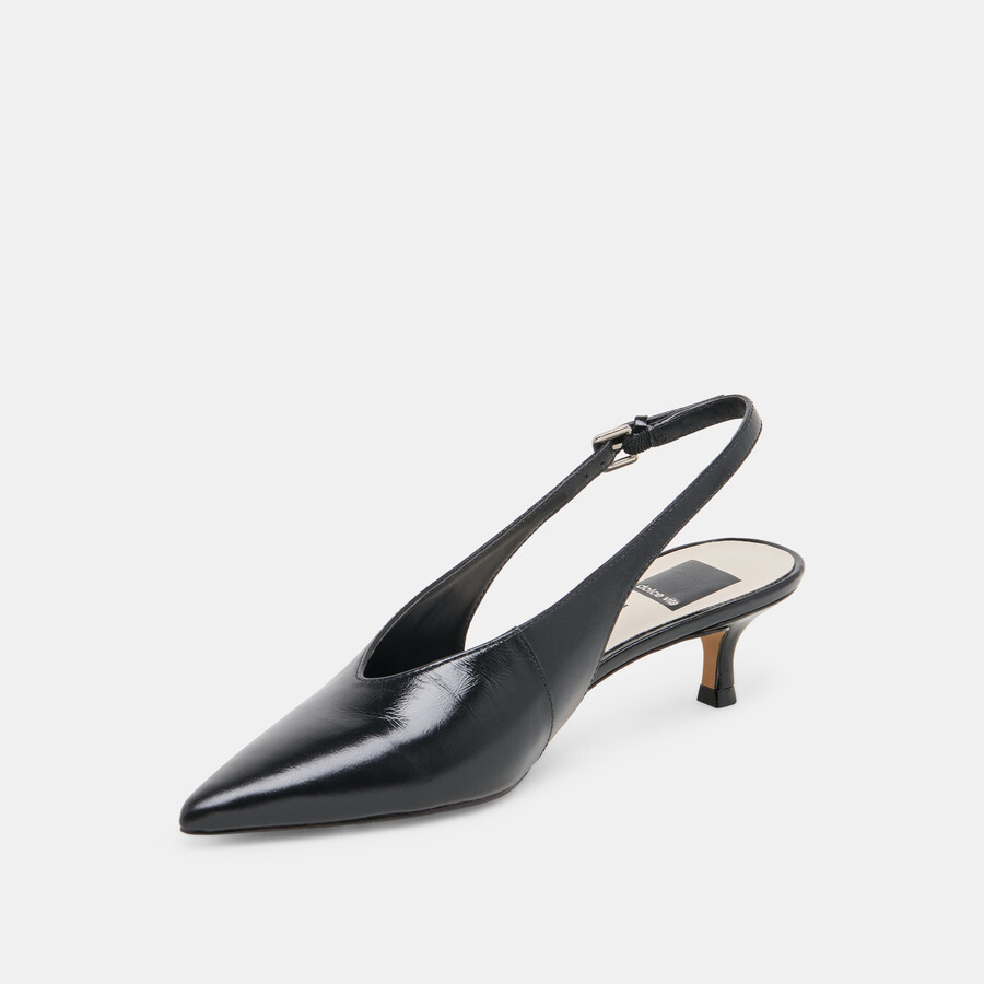 alenna heels midnight crinkle lackleder
