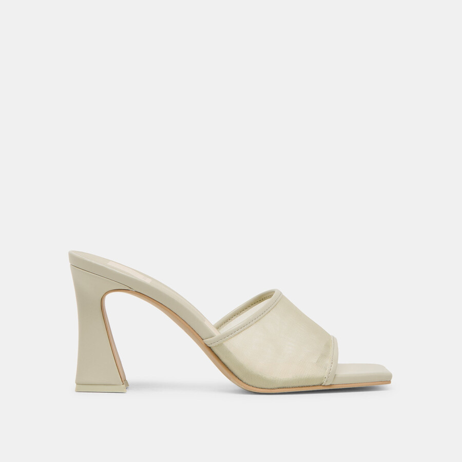 narda heels in hellgrün-mesh