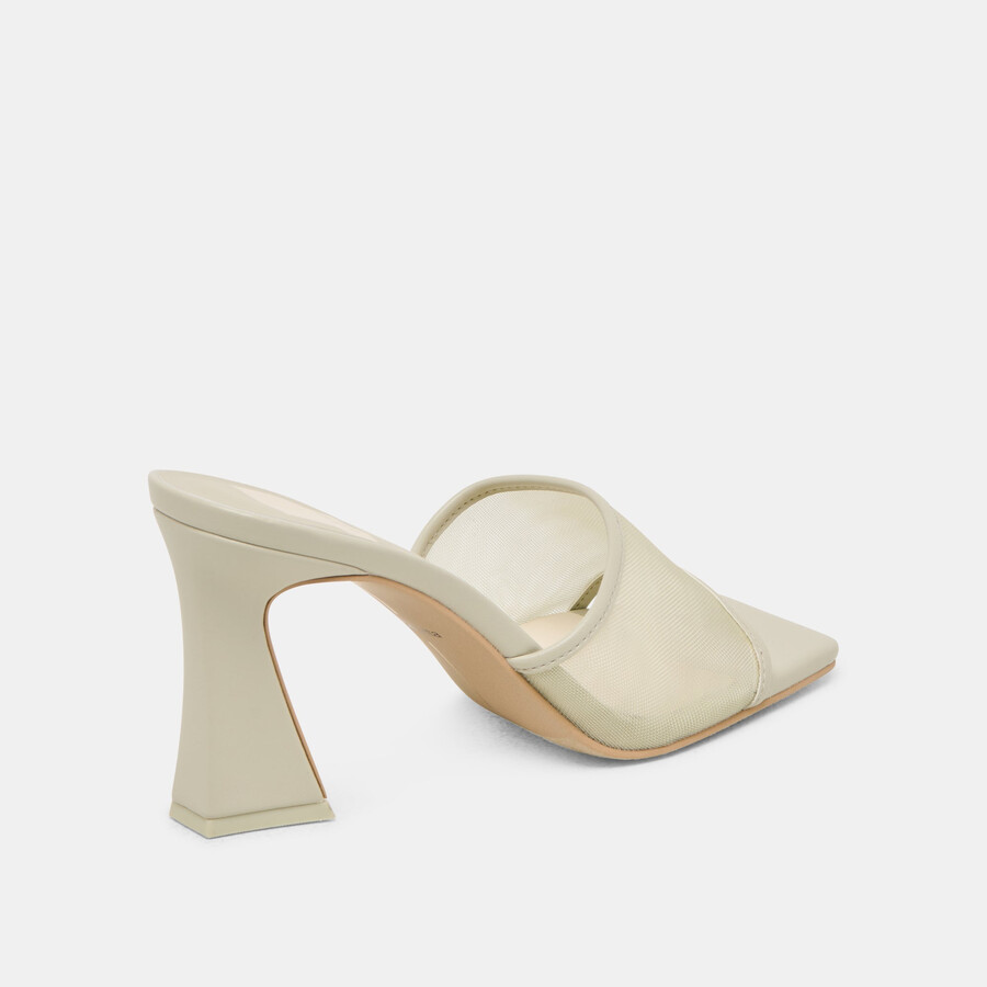 narda heels in hellgrün-mesh