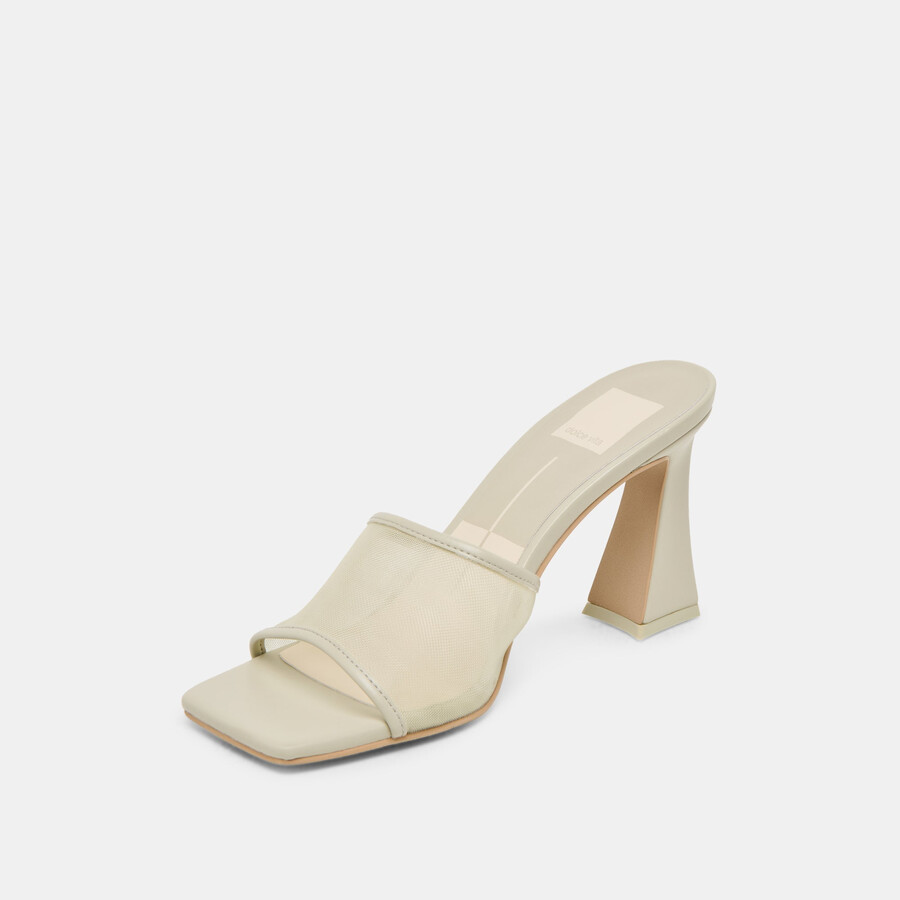narda heels in hellgrün-mesh