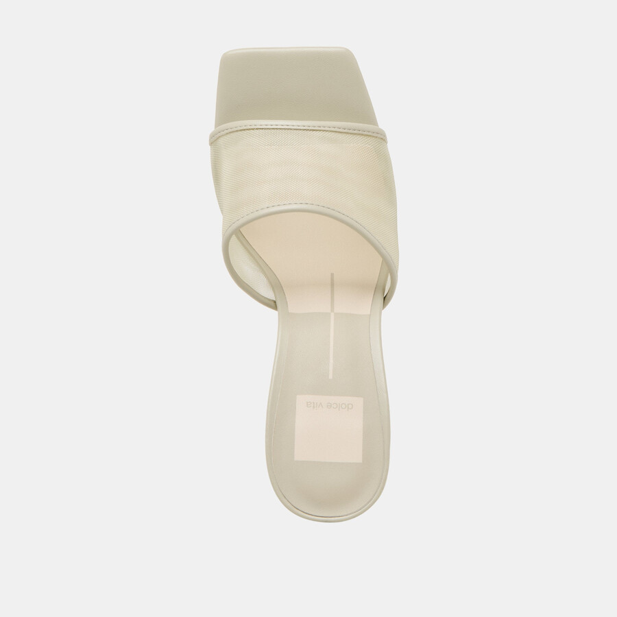 narda heels in hellgrün-mesh