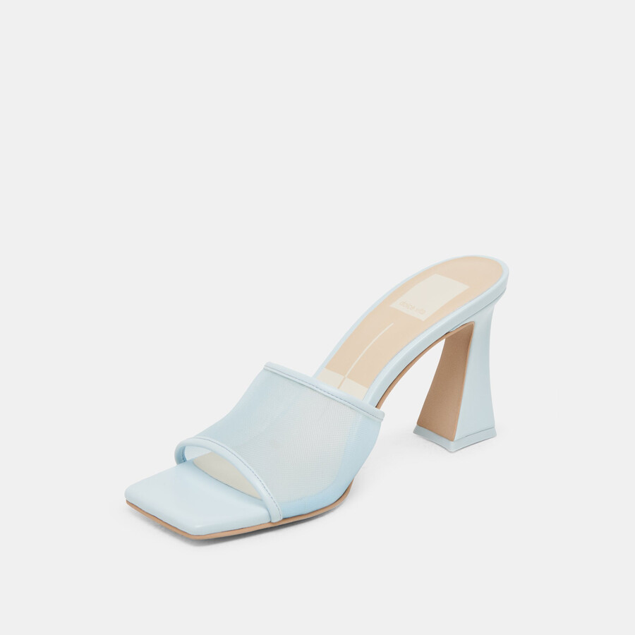 narda heels eisblaues mesh