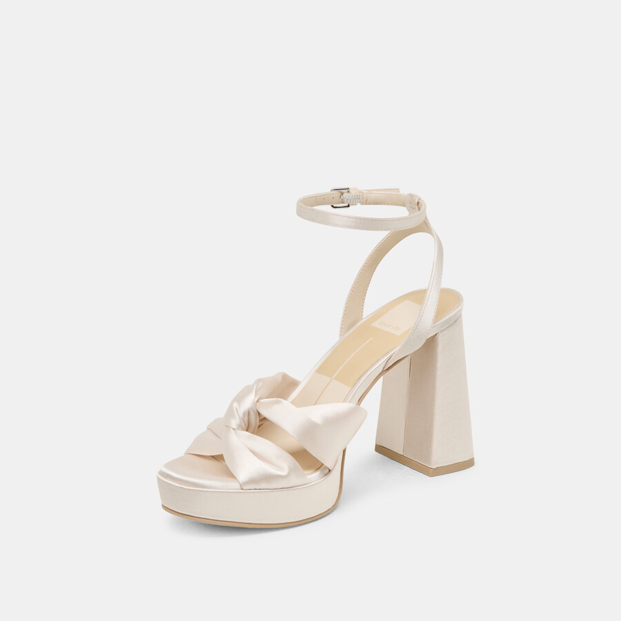 parlo heels elfenbein satin