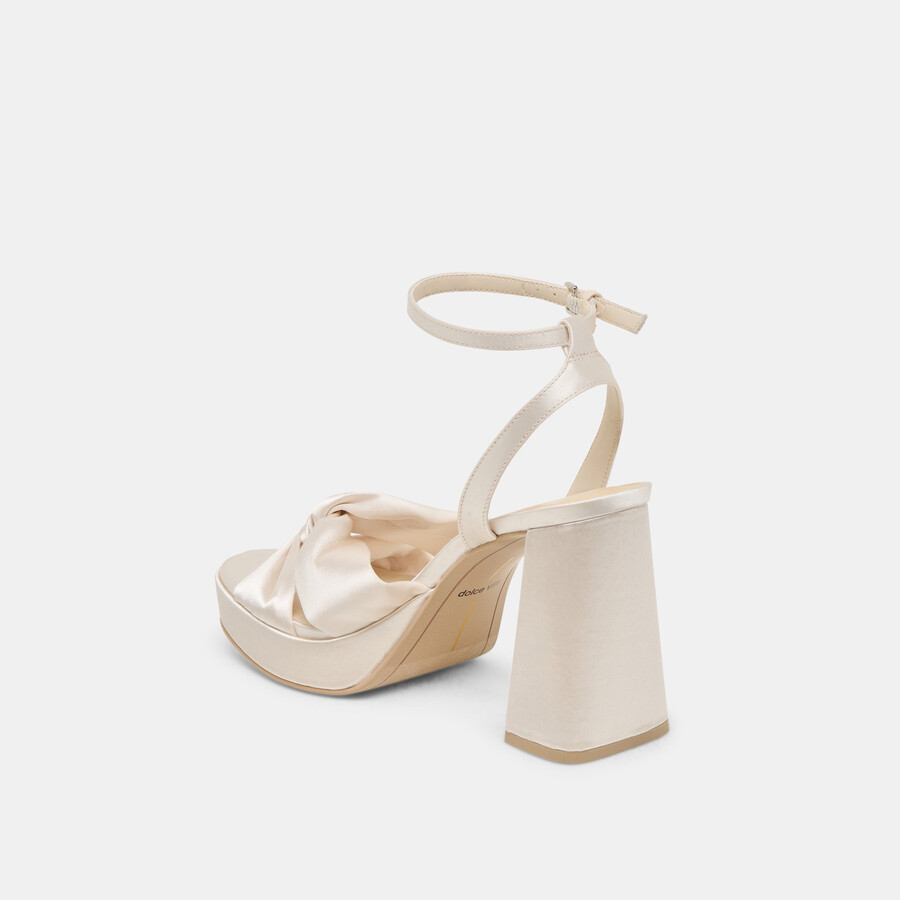 parlo heels elfenbein satin