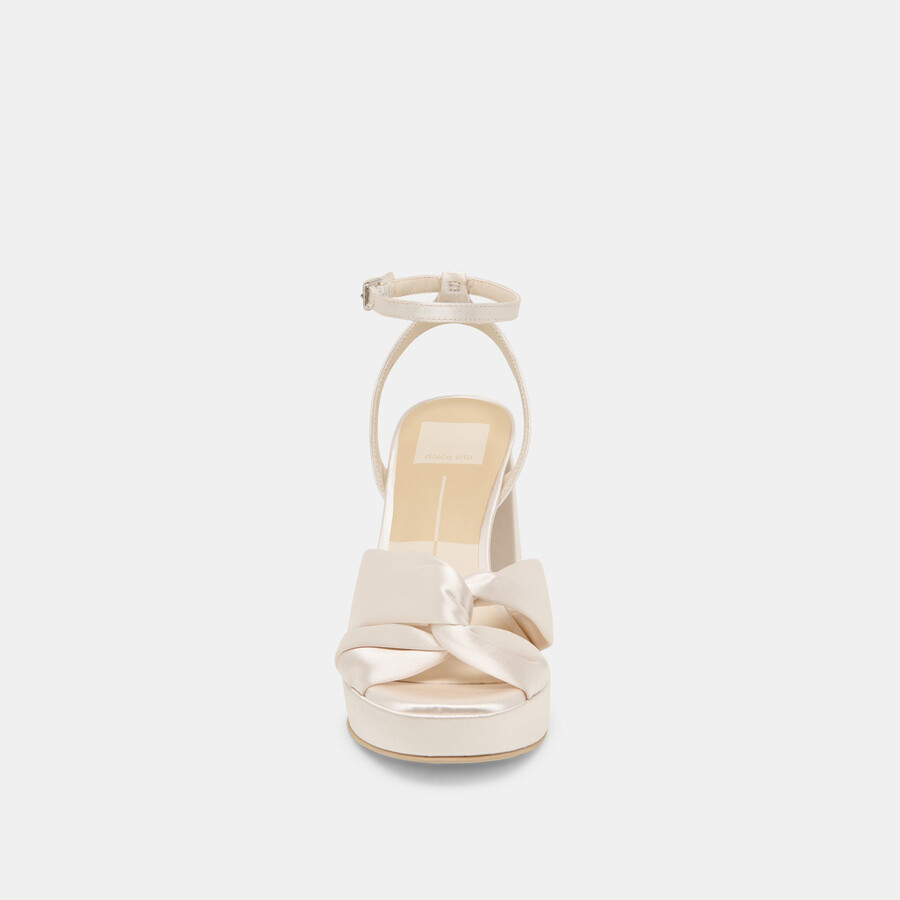 parlo heels elfenbein satin