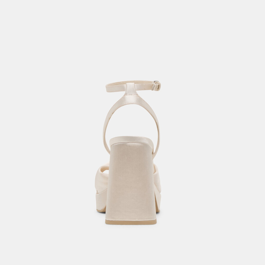 parlo heels elfenbein satin
