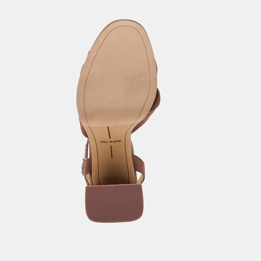 parlo heels mittelbrauner satin