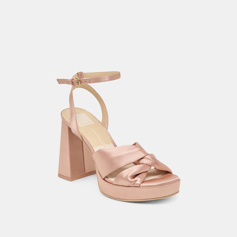 parlo heels aus rosafarbenem satin