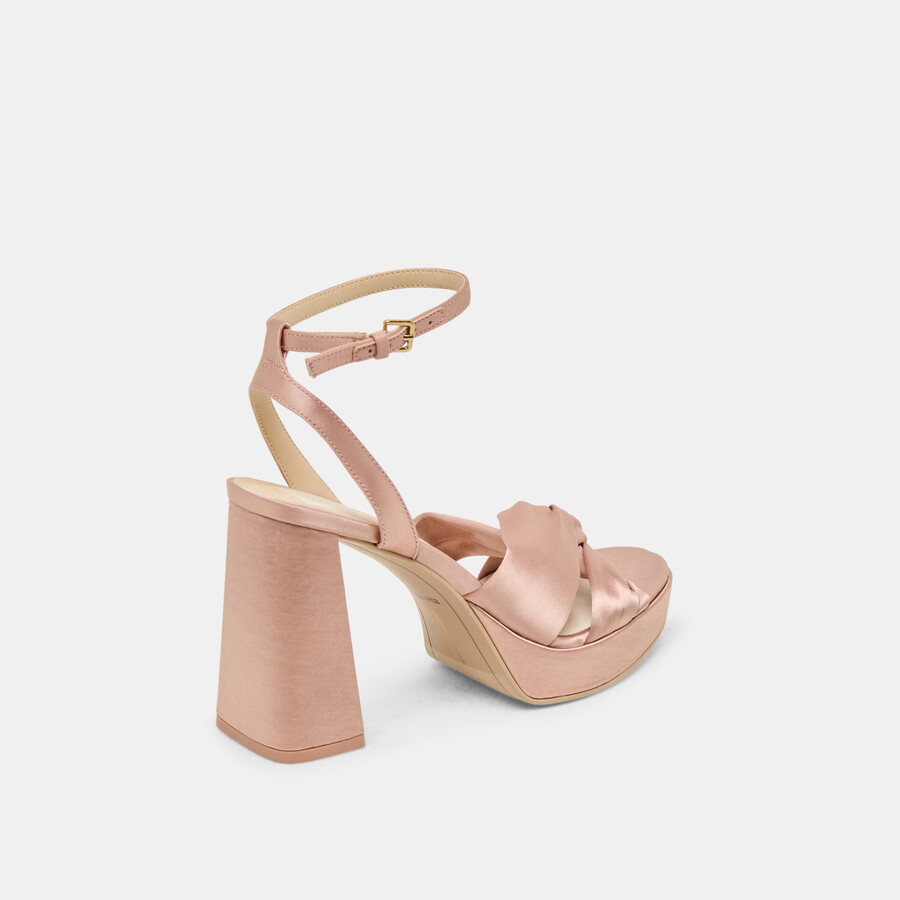 parlo heels aus rosafarbenem satin