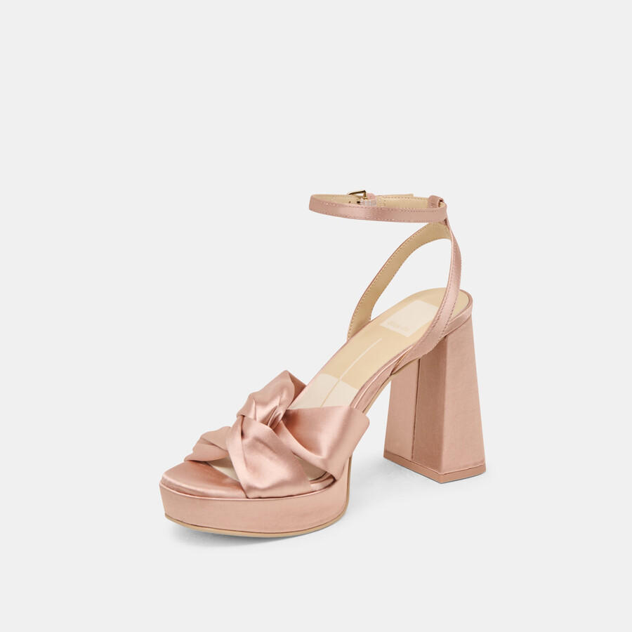 parlo heels aus rosafarbenem satin