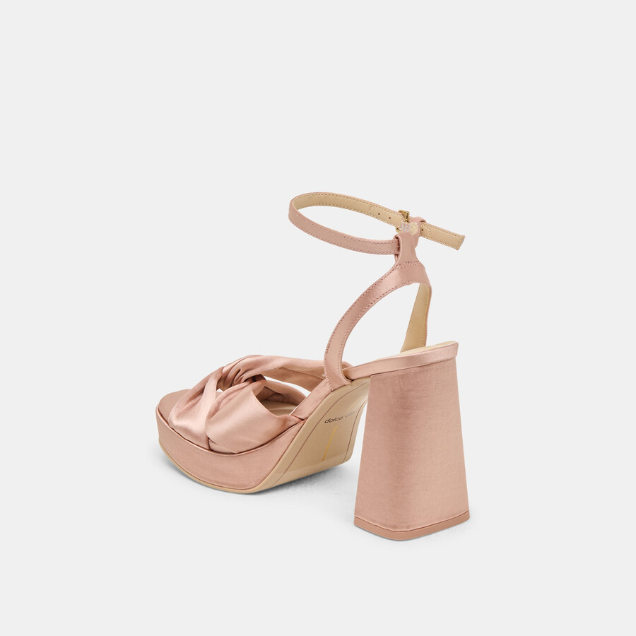 parlo heels aus rosafarbenem satin