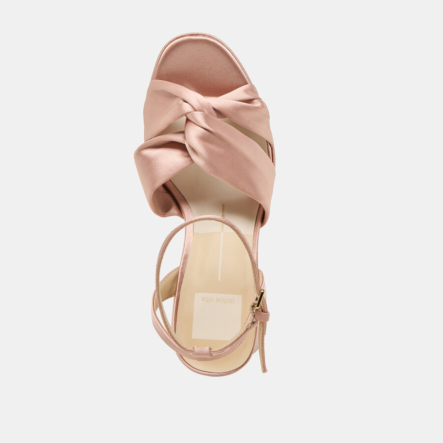 parlo heels aus rosafarbenem satin