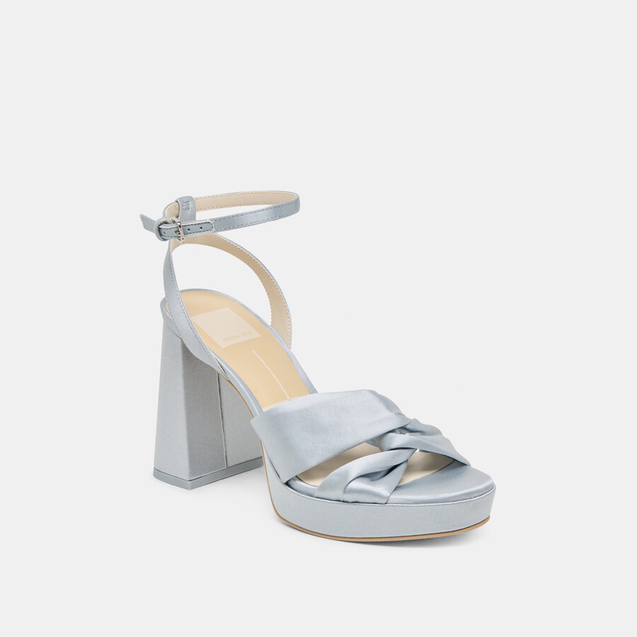 parlo heels hellblauer satin
