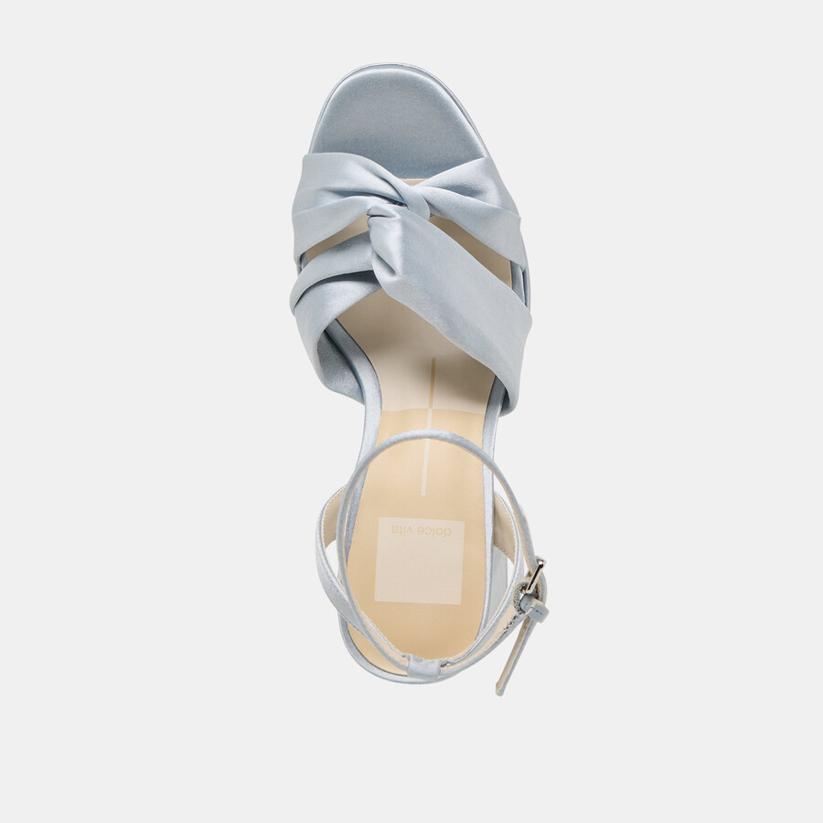 parlo heels hellblauer satin