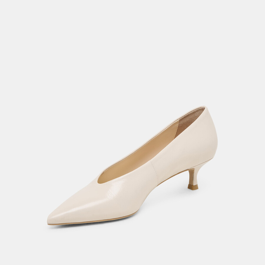 alwyn heels bone crinkle lackleder