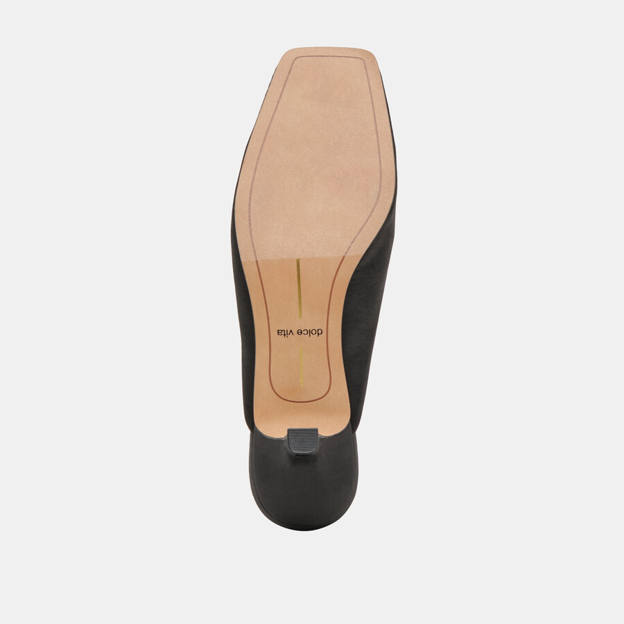 umara heels onyx satin