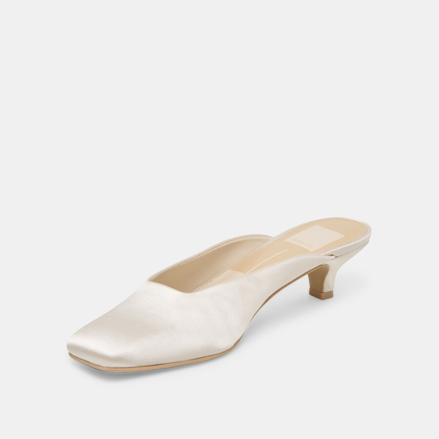 umara heels elfenbein satin
