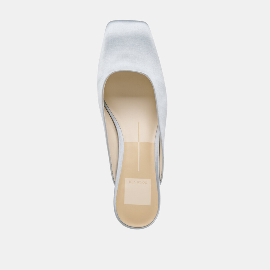 umara heels hellblauer satin