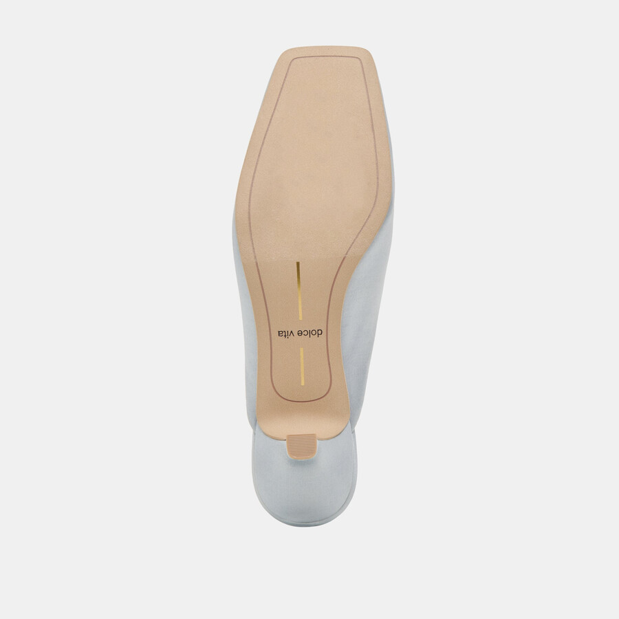 umara heels hellblauer satin